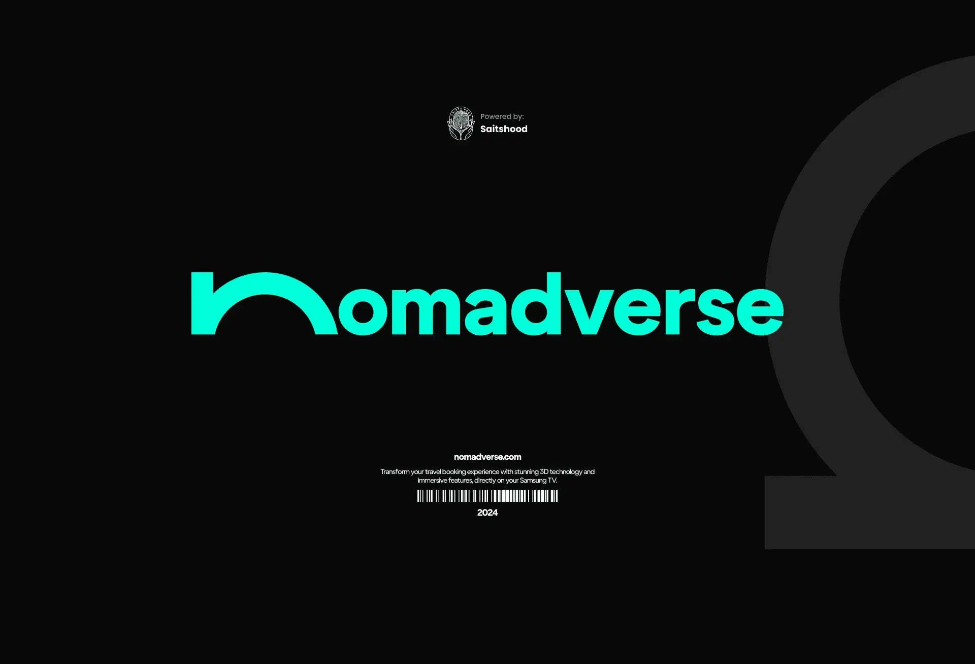 Nomadverse teal logo: brand identity by SaintsHood